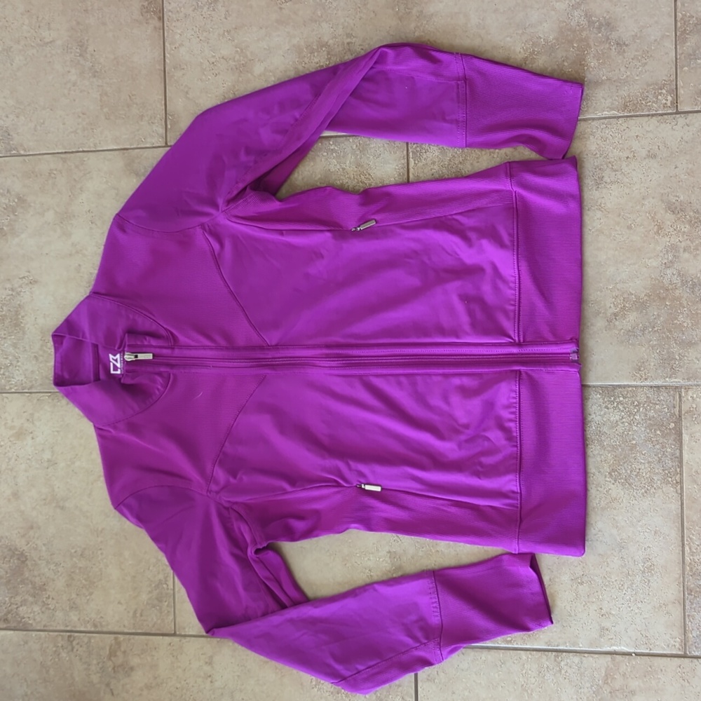 Cutter & Buck purple zip up sports vest
